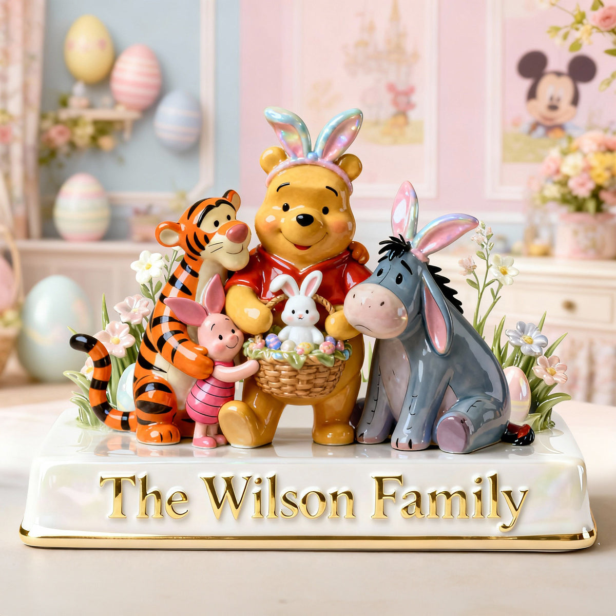 Happy Easter Family Acrylic Plaque - Personalized Gifts For Family 06PGLU030226-Homacus