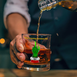 Funny Round Glass Personalized Christmas Gifts 03NADT031125