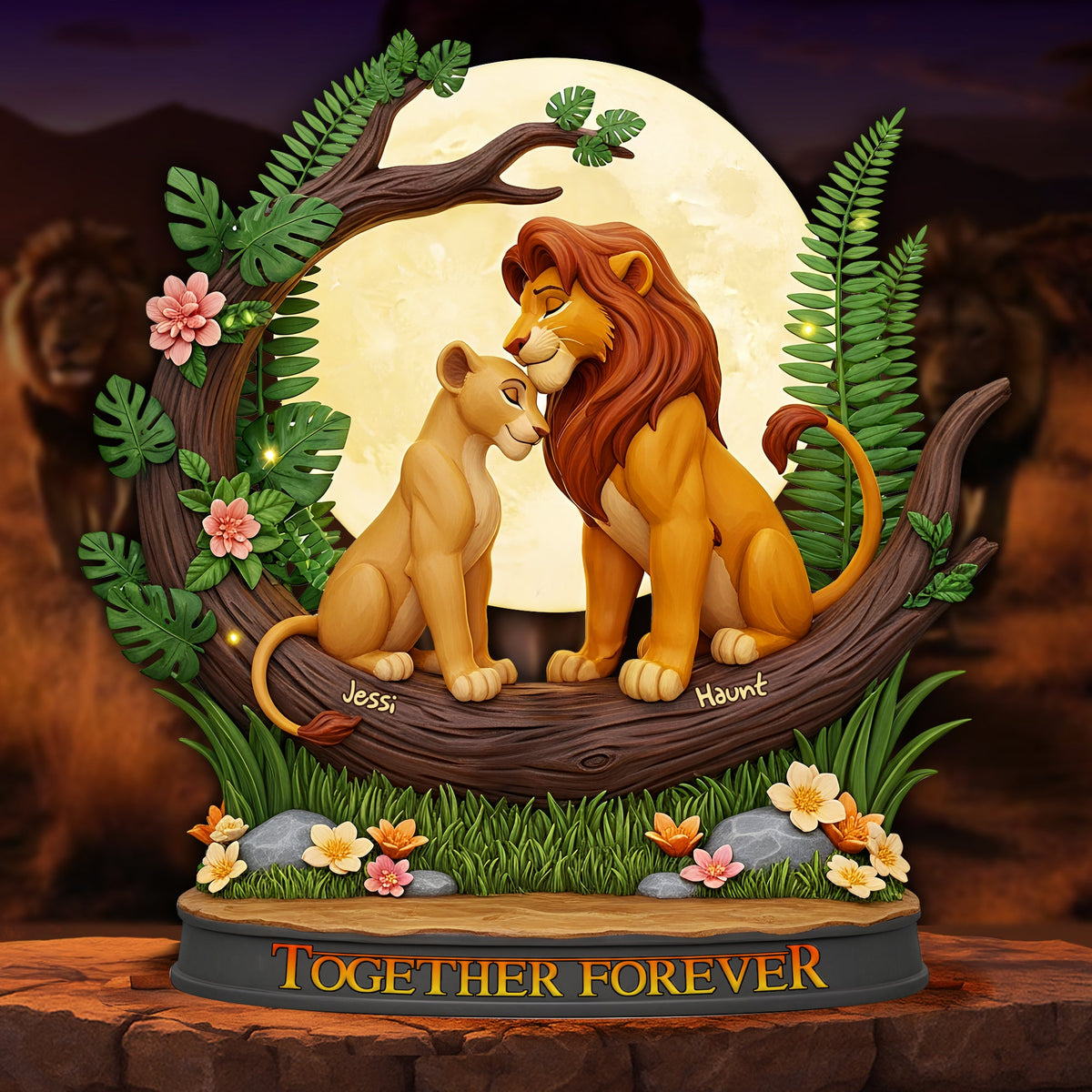 Forever Couple Acrylic Plaque - Personalized Gifts For Couple 01TOLU240625-Homacus