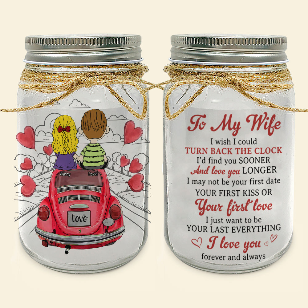 Personalized Gifts For Wife Mason Jar Light 02xqtn231224hg I Love You Forever And Always-Homacus