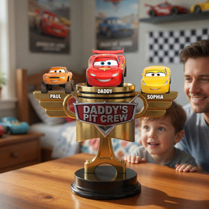 Daddy's Pit Crew Acrylic Plaque - Personalized Gifts For Dads 02nalu210526-Homacus