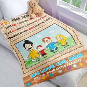 Personalized Gifts For Mom Blanket Dear Mom, You're Fun 01HTMH310124DA-Homacus