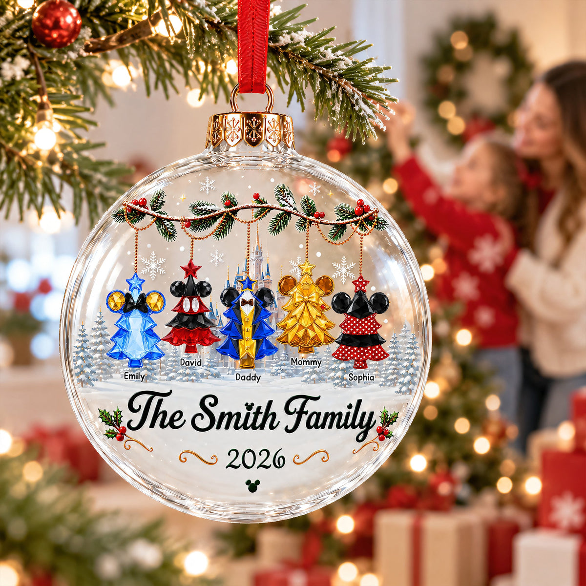 Lovely Snowball Acrylic Ornament - Personalized Christmas Gifts For Family 04ohqn040926