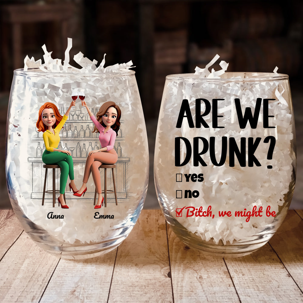 Cheers & Chaos Glass Egg Cup Personalized Gifts For Best Friends 02NADT020725-Homacus