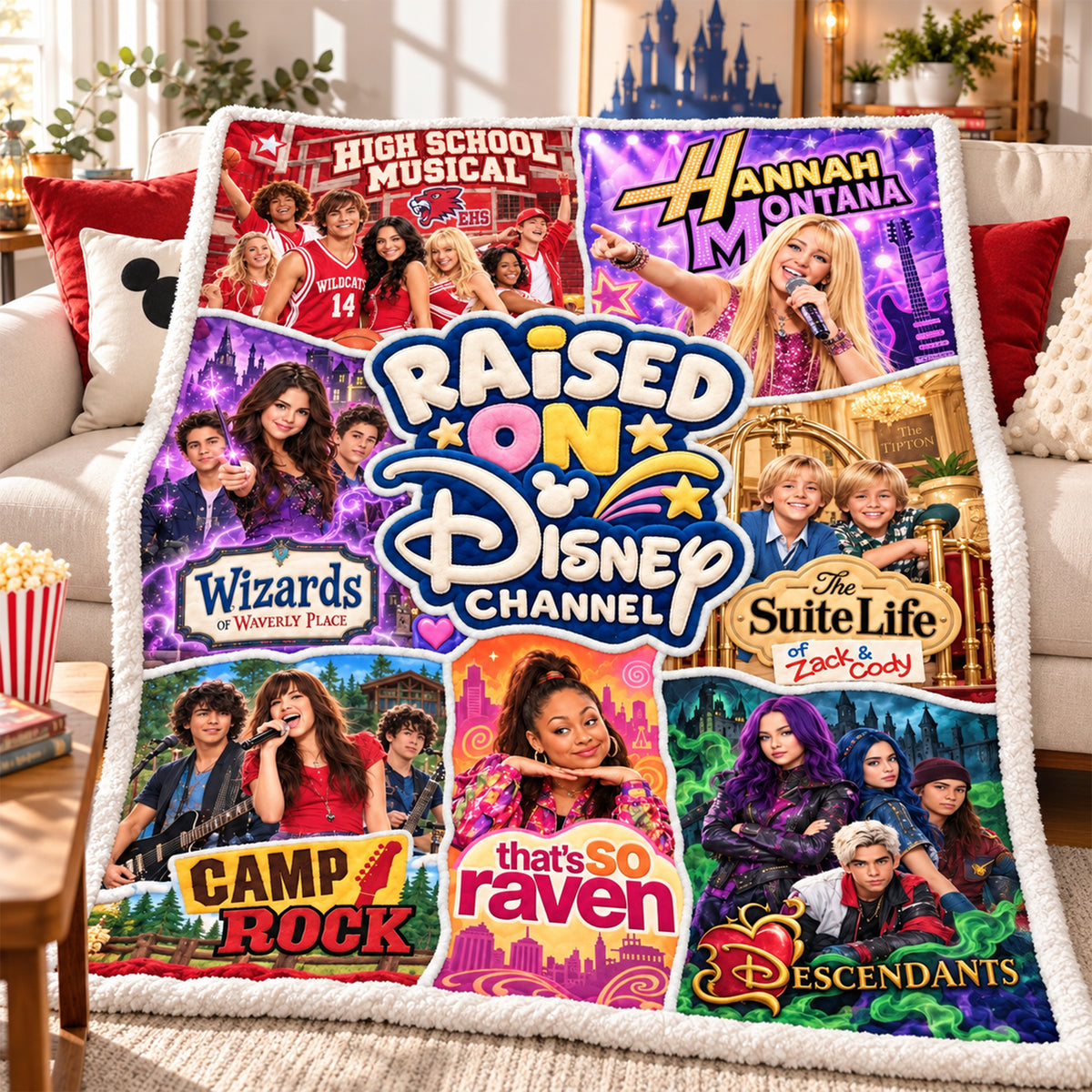 Raised On Fantastical World Blanket - Personalized Christmas Gifts 01halu121026-Homacus