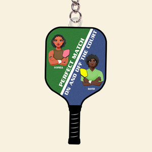 Personalized Gifts For Pickleball Couple Keychain 05totn051224pa-Homacus