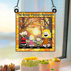 Personalized Gifts For Family Suncatcher Ornament 04kaqn050824hh Halloween-Homacus