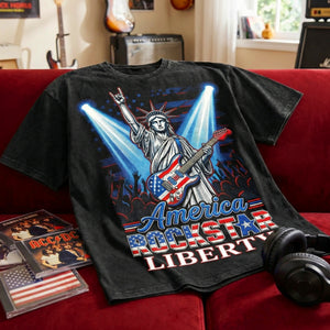 Patriotic Guitar Rockstar Shirt Personalized Gifts 03PAQN060426-Homacus