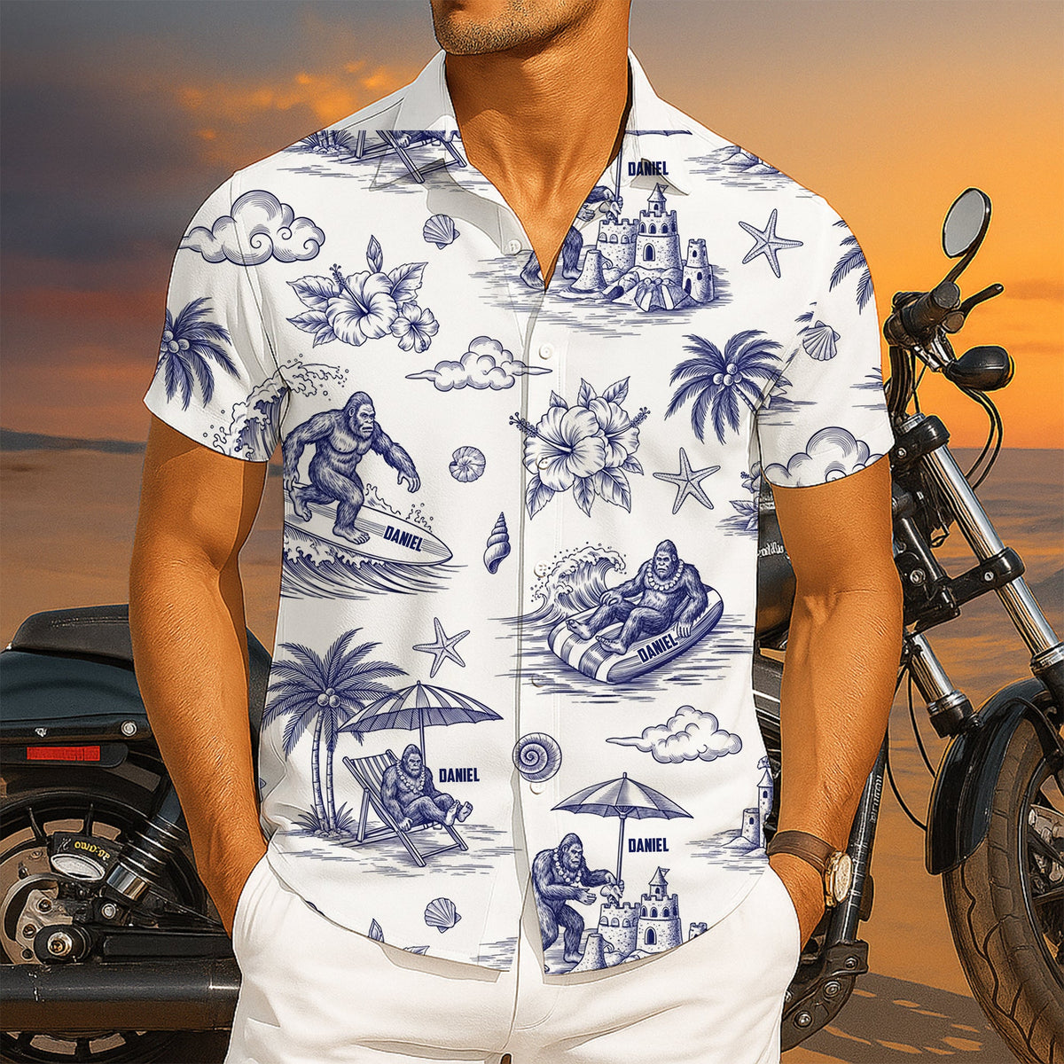 Tropical Bigfoot Hawaiian Shirt - Personalized Gifts For Bigfoot Lovers 11TOLU150725-Homacus