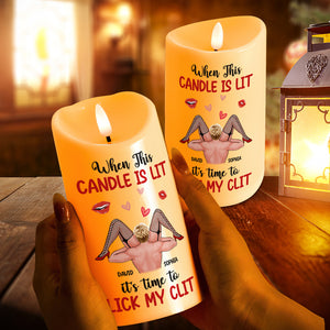 Personalized Gifts For Couple LED Candle, Naughty Couple Christmas 01XQTN251024HH-Homacus