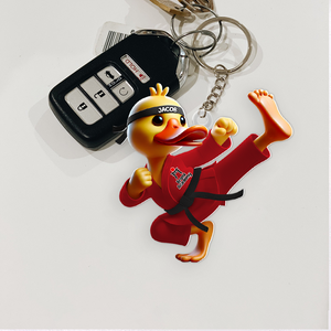 Personalized Gifts For Karateka Keychain Duck Karate 01ohpu201224-Homacus