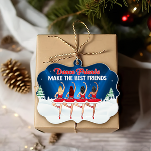 Personalized Gifts For Best Friends Christmas Ornament Dance Friends 02napu251124-Homacus