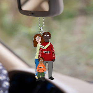 Burger Family Car Ornament - Personalized Gifts For Family 04qhhu241224hg-Homacus