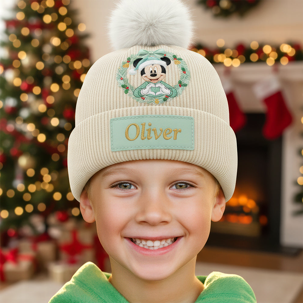 Cute Cartoon Bobble Beanie Hat - Personalized Gifts For Kids 04pgqn131025-Homacus