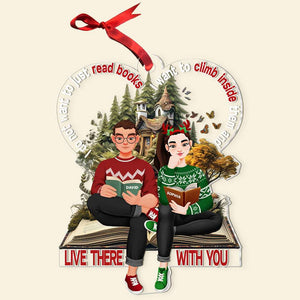 Personalized Gifts For Couple Book Christmas Ornament 02TGDT151124PA-Homacus