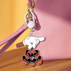 Personalized Gifts For Grandma Keychain - Adorable Mouse Charm 03OHLU090125-Homacus