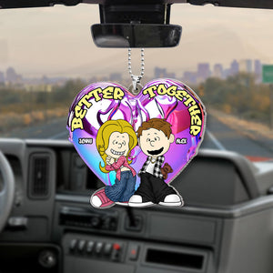 Personalized Gifts For y2k Couple Car Ornament 011OHMH301224HG-Homacus