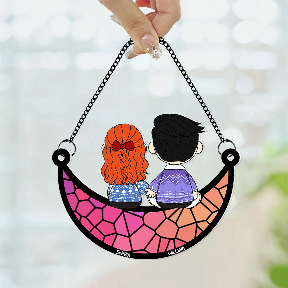 Couple Suncatcher Ornaments - Personalized Gifts 02OHDT021224HG-Homacus