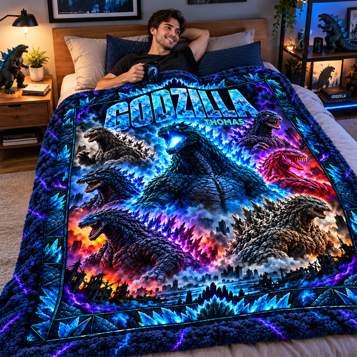Giant Monster Blanket - Personalized Gifts 02nalu091026-Homacus