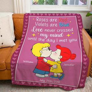 Personalized Gifts For Couples Blanket Kissing Cartoon Characters 04TOQN041224HG-Homacus