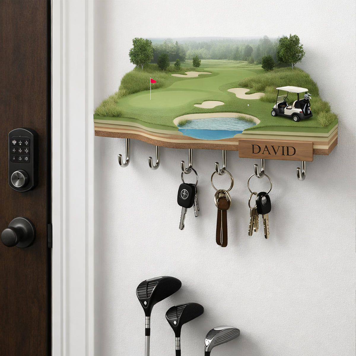 Golf Acrylic Key Hanger - Personalized Gifts For Golfers 01kilu201225-Homacus