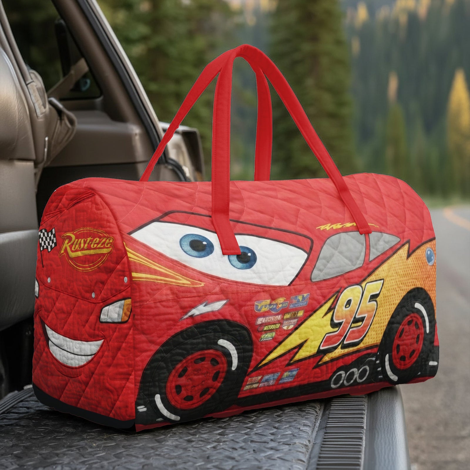 Racing Quilted Duffle Bag – Personalized Gifts For Car Lovers 02naqn200126-Homacus