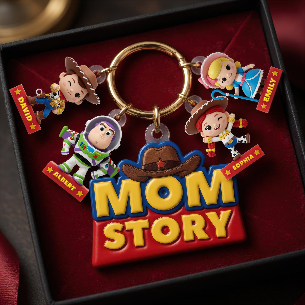 Lovely Characters Acrylic Tag Keychain - Personalized Gifts For Moms 021tyqn230426-Homacus