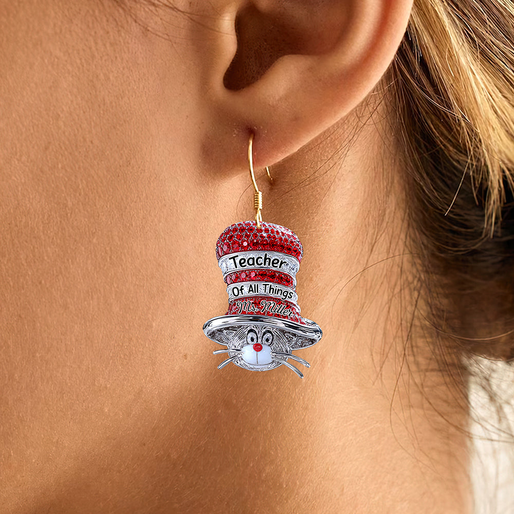 Teacher Of All Things Acrylic Earrings - Personalized Gifts For Teacher 02tgqn020725-Homacus