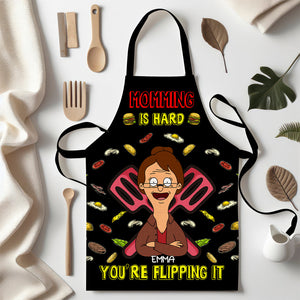 Personalized Gifts For Moms Aprons Momming Is Hard 03TOLU230125HG-Homacus