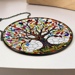 Personalized Gifts For Family Stained Glass 05acdt250824 Family Tree-Homacus