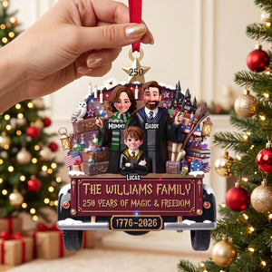 250 Years Of Magical & Freedom Christmas Ornament - Personalized Gifts For Family 03tytn2508526-Homacus