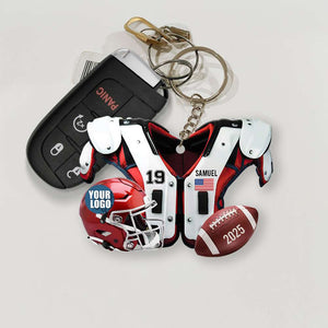 Personalized Gifts For Football Lover Keychain 02HUDT231224-Homacus