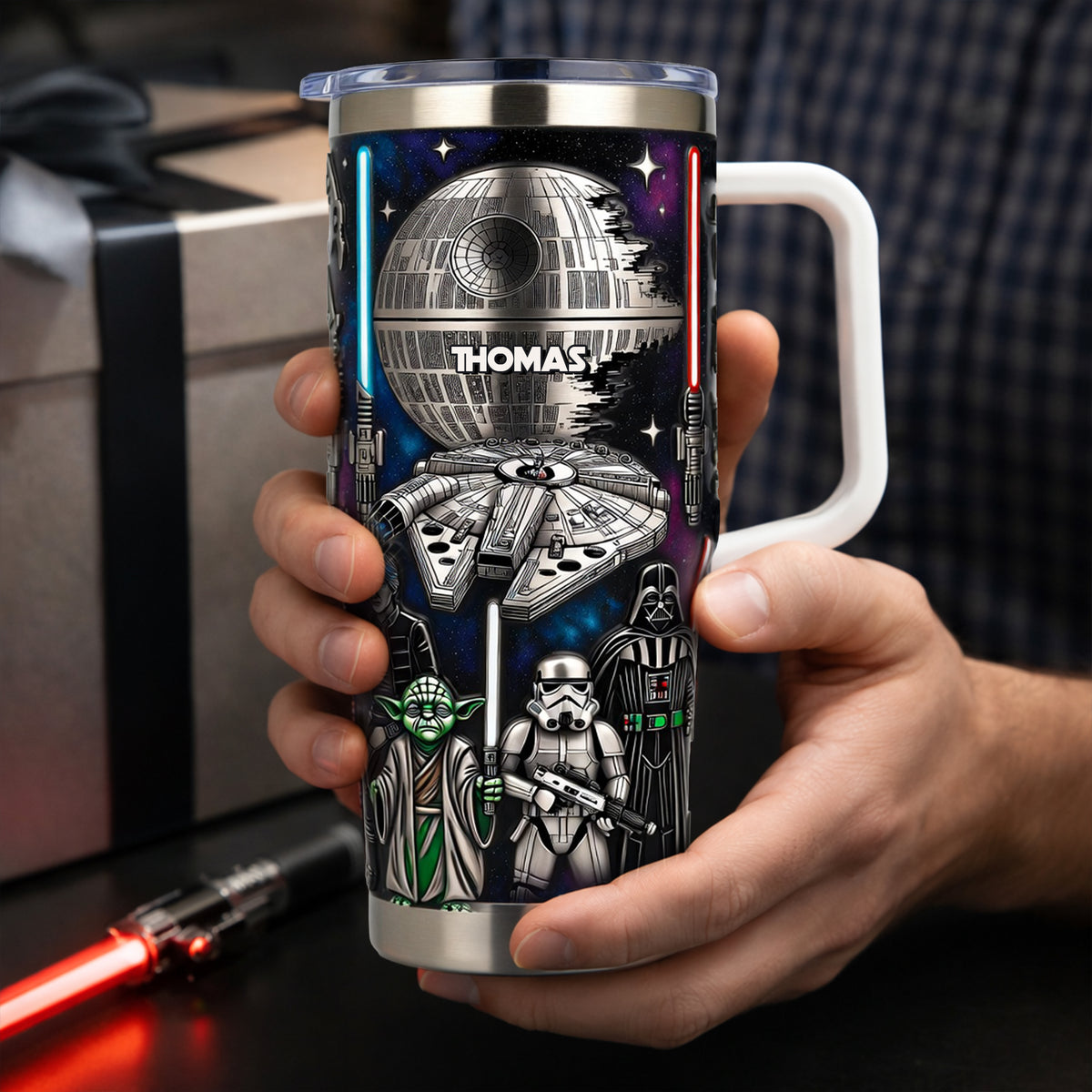 Futuristic Space Warrior Tumbler - Personalized Gifts 03ohlu050326-Homacus