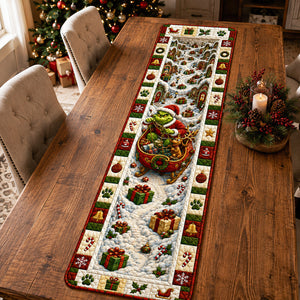 Festive Winter Quilted Table Runner - Personalize Gifts For Christmas 03hadt150826-Homacus