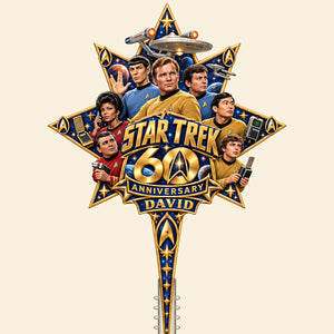 Starship 60th Anniversary Personalized Christmas Tree Topper 02ohta121026-Homacus
