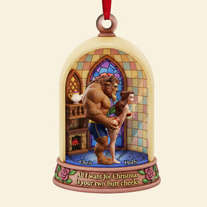 Naughty Couple Acrylic Christmas Ornament, Personalized Gifts For Couple 06ohta031125-Homacus