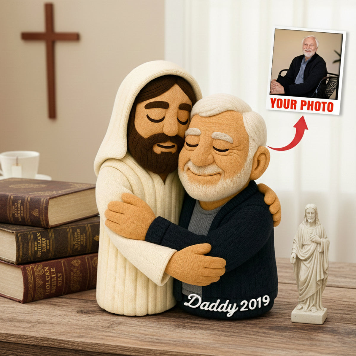Jesus Heaven Pillow - Custom Photo Gifts For Memorial Christian Pillow 09HULU081225-Homacus