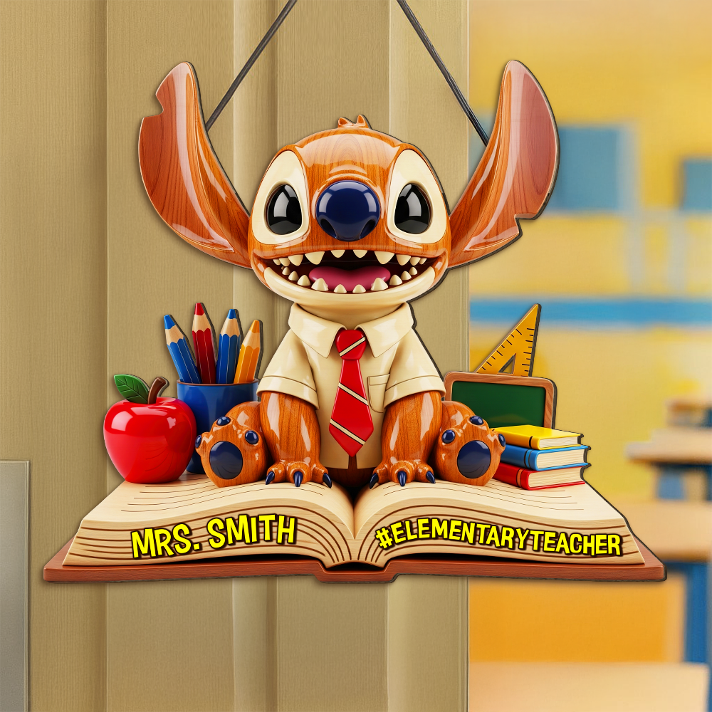 Back To School Teacher Wood Sign - Personalized Gifts For Teacher 06OHPU160725-Homacus