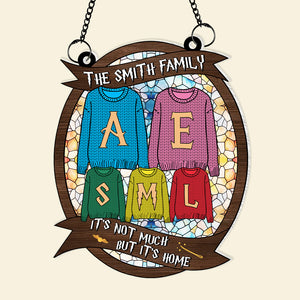 Personalized Gifts For Family Suncatcher 01HUMH290724 Christmas Family Sweaters-Homacus