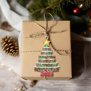 Christmas Tree Family Name Ornament Personalized Gifts For Family 03NALU161025