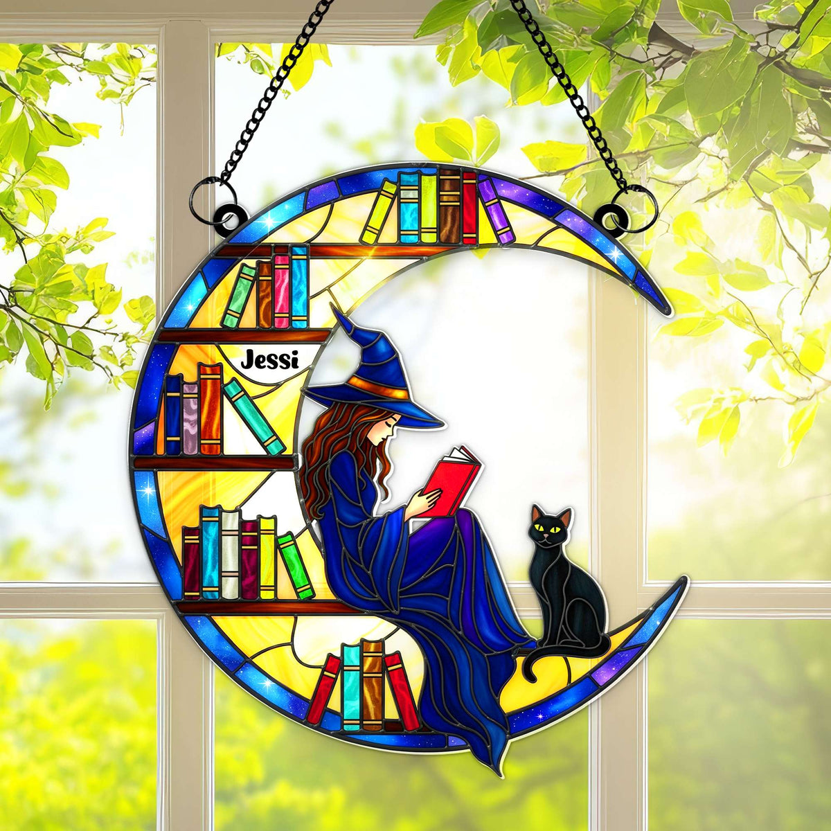 Dreamy Chapters Suncatcher Ornament - Personalized Gifts For Book Lovers 04NALU250625-Homacus