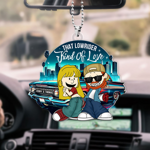 Personalized Gifts For Couple Car Ornament, Lowrider Car Lover 05qhpu030125hg-Homacus