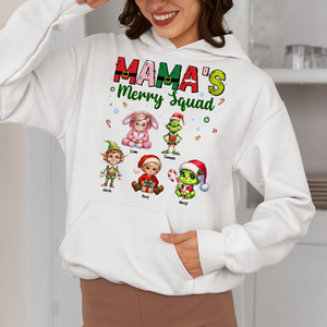 Personalized Gifts For Mom Christmas Shirt 01kapu081124 Mama's Merry Squad-Homacus