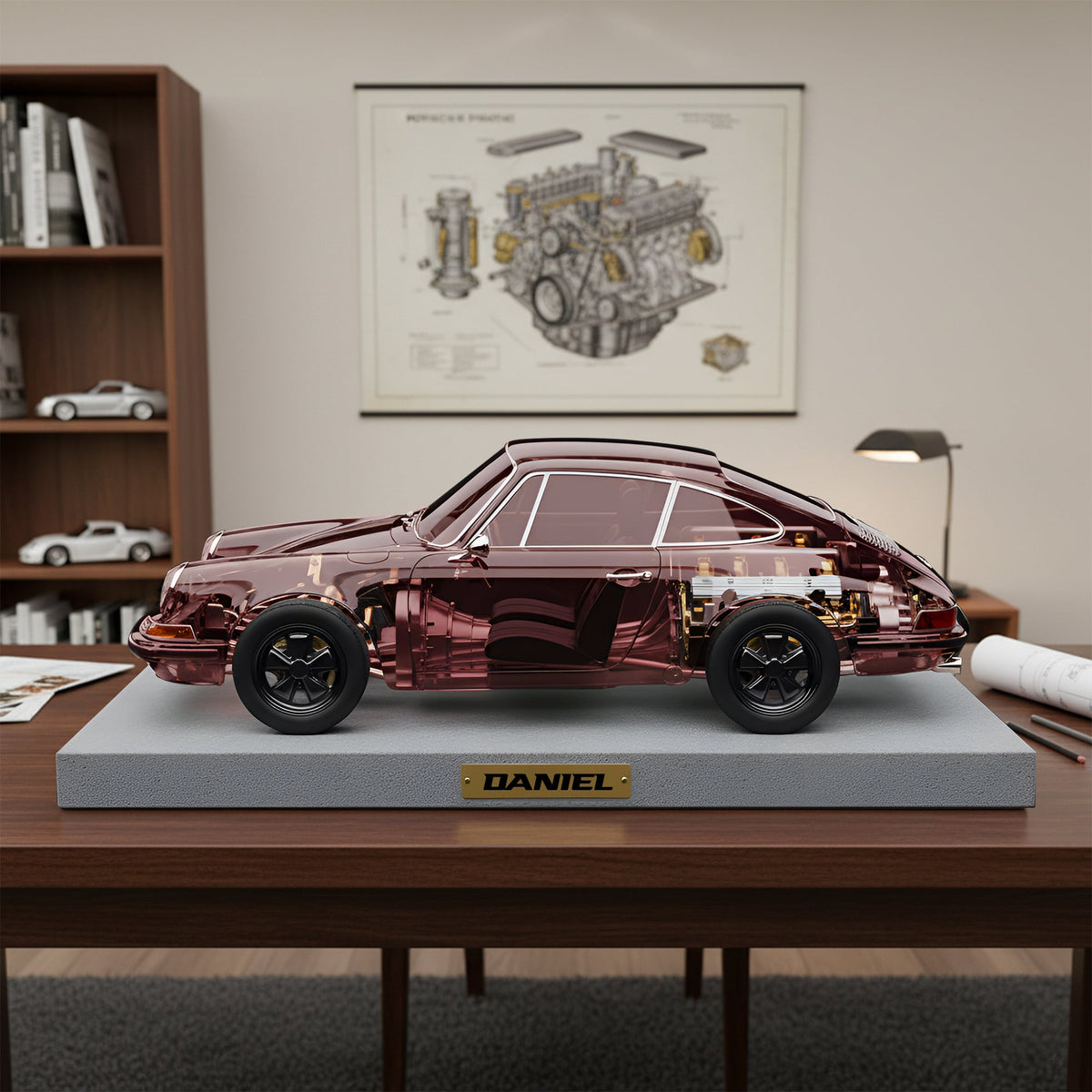 Sport Car Anatomy Acrylic Plaque - Personalized Gifts For Car Lovers 01KILU271125-Homacus