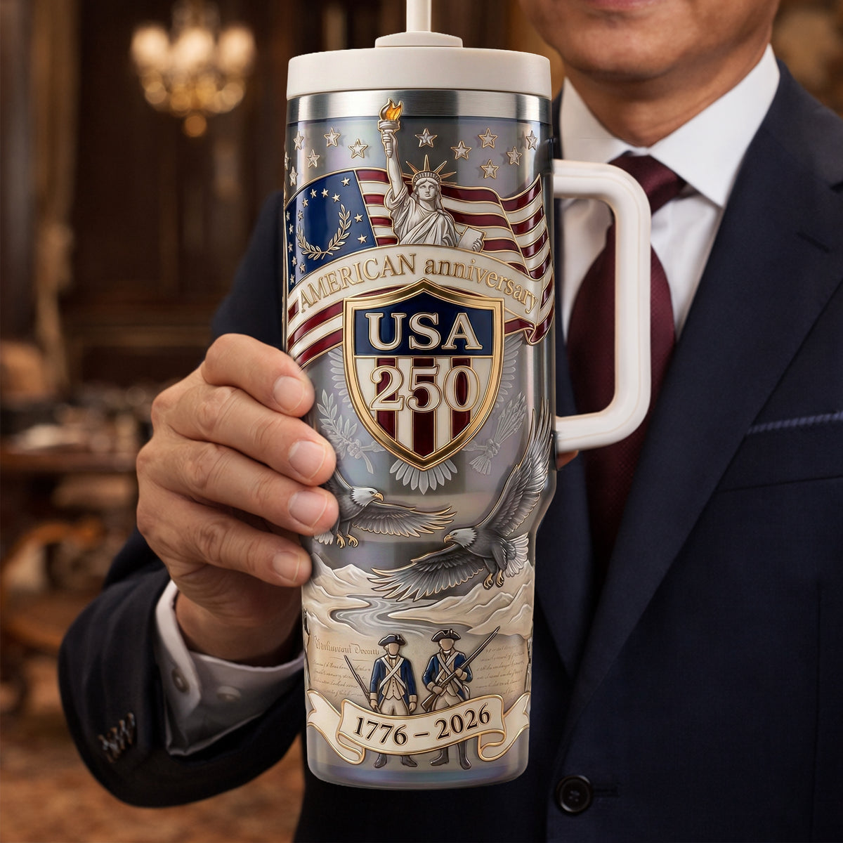 America 250th Anniversary Tumbler 05palu050326-Homacus