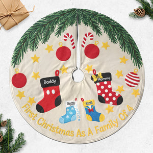 Holiday Stockings Quilted Tree Skirt - Personalized Gifts For Family 01naqn300825-Homacus