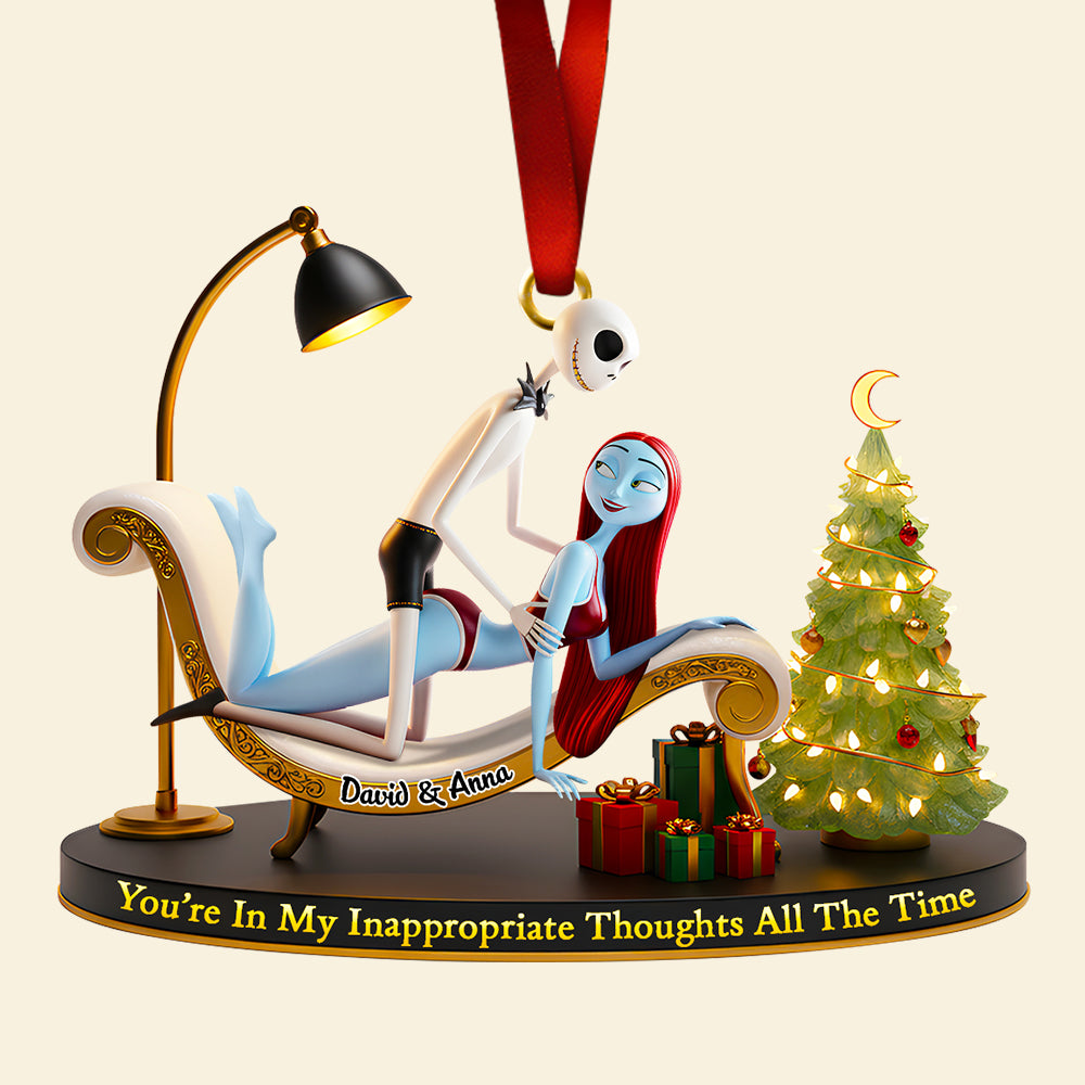 Funny Couple Christmas Ornament Personalized Gifts For Couple 01OHDT241025-Homacus
