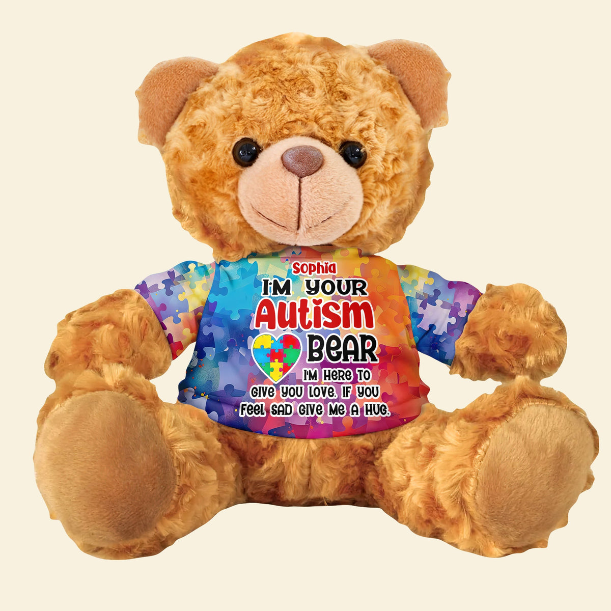 Personalized Gifts For Autistic Bear With Shirt 01HUDT260225-Homacus
