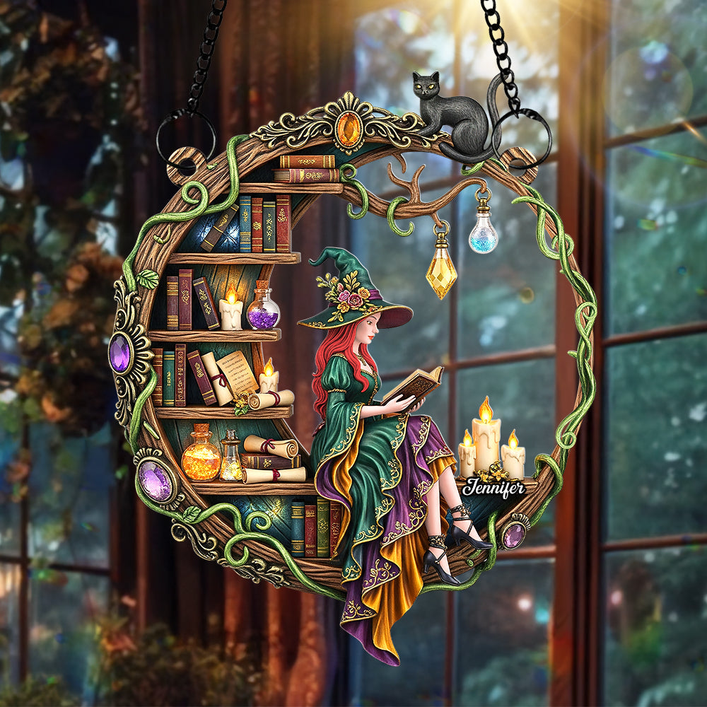 Magical Witch Suncatcher Ornament – Personalized Gifts for Book Lovers 03naqn140725-Homacus