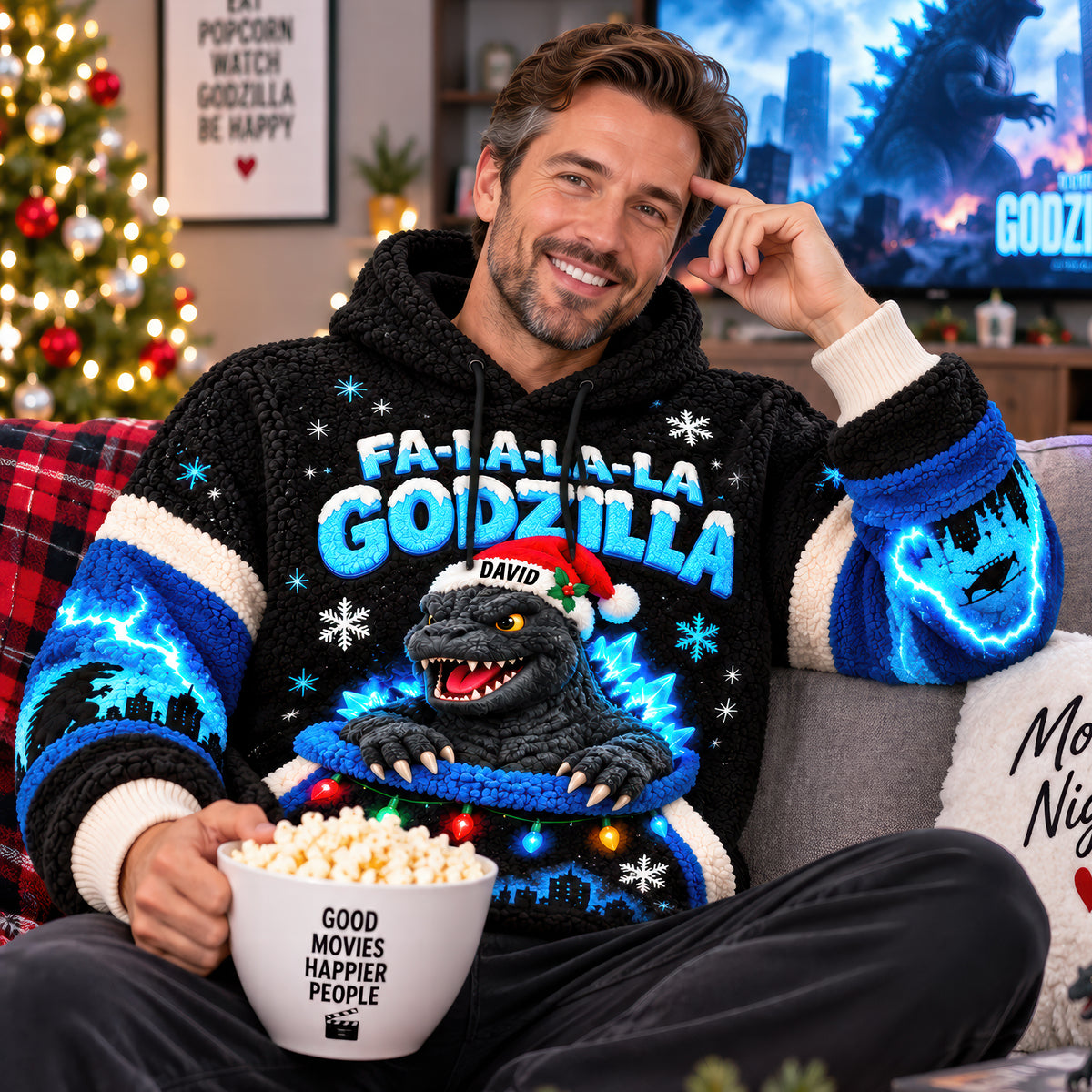 Festive Giant Monster Shirt - Personalized Christmas Gifts 07naqn170926